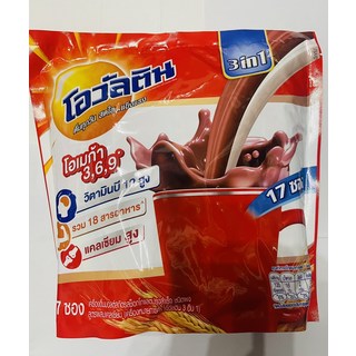 三合一巧克力麥芽飲品，香濃可口，獨立包裝，隨時享受暖心美味，嚴選原料，安心健康, 17個, 29ml