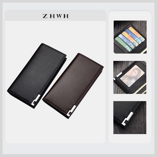 ZHWH 簡約長款皮夾 男士長款錢包 大容量卡片包 時尚男生長夾 90L101