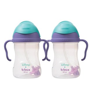 B.box Sippy Cup Disney Ariel 호주 비박스 빨대 컵 아리엘 240ml x2팩, 2개
