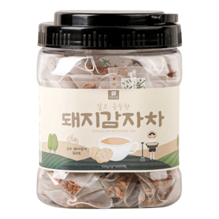 국산 100% 미담식품 깊고 구수한 돼지감자차 티백, 1g, 1개, 100개입