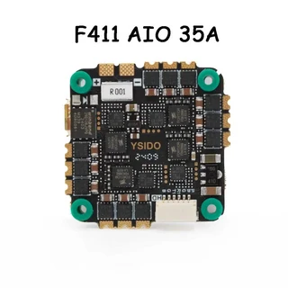 YSIDO F411 비행 컨트롤러 BLHELI_S 35A ESC BMI 270 2-6S 기압계 전류 센서 RC 100-200mm FPV 드론용, 01 YS-F411 AIO 35A