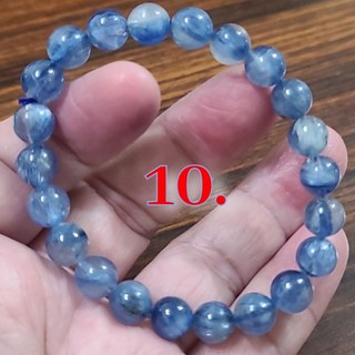 藍晶石玉化藍晶石手鍊手環手珠 8mm天然水晶玉石