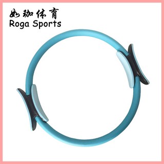 普拉提圈/瑜伽阻力環/瘦身圈/瘦腿圈/健身瑜伽圈 - 核心訓練、瘦身塑形、女性健身器材, 1個, 天空藍