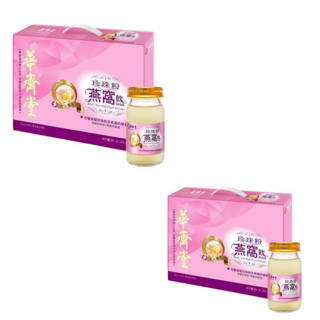 華齊堂 珍珠粉燕窩飲禮盒組 - 養生健康飲品, 60ml, 60個
