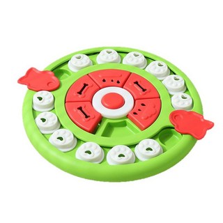 BLACK K7 퍼즐 반려견 장난감 분리불안 강아지 간식 노즈워크 장난감, 1개, 그린원형