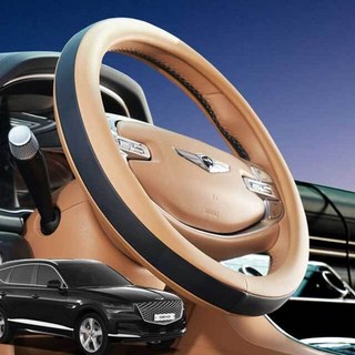 제네시스GV80 핸들커버 투톤 순정형 색상 소프트 핸들(호환 상품), 새들브라운