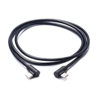 【勁祥科技】Type-C公對公雙彎頭60W快充數據線C對C快充線, 1個