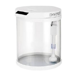 魚缸 松寶 圓柱型魚缸 圓柱套缸 套缸組 圓缸 桌上型魚缸 金金水族, 1個, Q-6-W(白色)桌上型圓柱玻璃缸