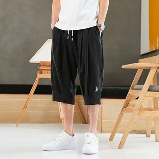 大碼七分褲男 寬鬆休閒 加肥加大碼