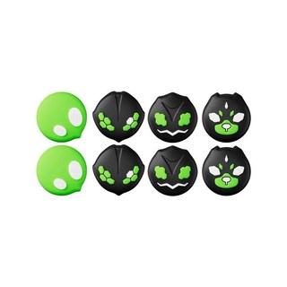 良值 寶可夢ZA阿爾宙斯 PS5/PS4/ROG AllyX/SWITCH Pro手把 搖桿帽 保護套 蘑菇頭 - 可愛造型，舒適握感，多平台適用, 1個, 寶可夢Z A一盒八入