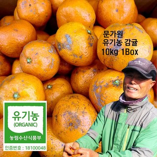 유기농 감귤 - 문가원, 1박스, 못난이(대과) 10kg