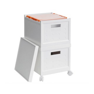 서류정리함 2개 세트 문서보관함 파일꽂이 화일박스 사무용품 보관상자 적층형