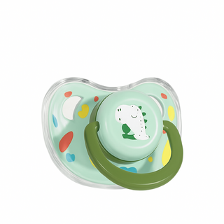 무핑 강아지 쪽쪽이 공갈젖꼭지 장난감 열탕소독 가능 안전한 실리콘 치발기 이갈이, 그린, 1개