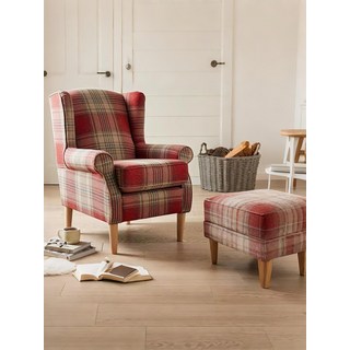 프랑스 레트로 아메리칸 타입 D타입 고중량 블루 벨벳쇼파 엔틱, 붉은색 체크무늬