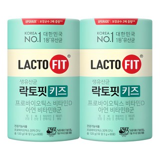 락토핏 키즈 유산균, 120g, 2개
