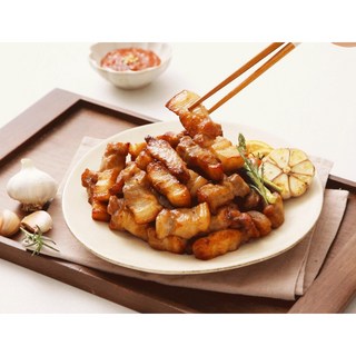 제이크앤푸드 전자레인지 간편식 오븐 구이 삼겹살 밀키트, 150g, 2개