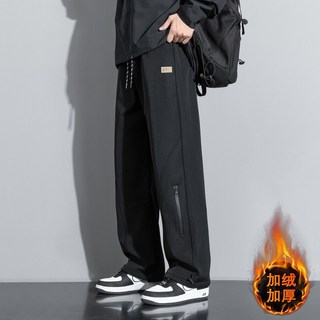 厚棉褲 戶外機能軟殼布內刷絨防水防風保暖褲 衝鋒褲 雪褲 休閒長褲 寬鬆百搭 冬天長褲 彈力直筒束腳可調節