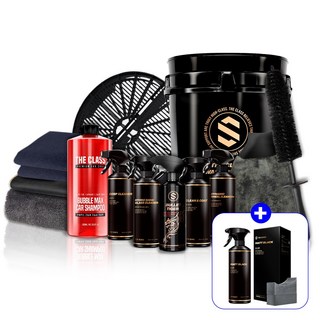 [+타이어광택제] 더클래스 13종 셀프 세차 용품 자동차 실내 실외 입문 손세차 디테일링 세트, [+타이어광택제] 더클래스 13종 셀프 세차 용품 자동