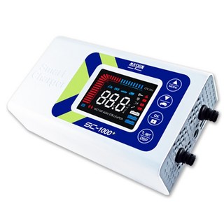 麻新電子 SC-1000 鉛酸鋰鐵脈衝智慧型電瓶充電器 (送收納包) - 汽車機車電池充電首選, 185cm, 1個