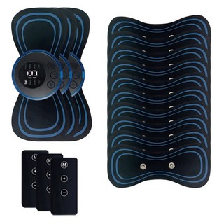 리모컨 목 마사지기 휴대용 스마트 전기 충전식 EMS 어깨 패치 근육 이완 통증 완화, 02 3P Remote