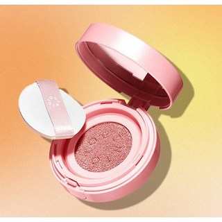 好微妙的光澤感!intoyou氣墊腮紅 冰藍細閃光澤腮紅顯白顯氣色滋潤 L.F.S, 1個