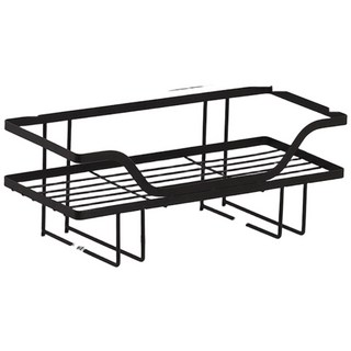 德利生活 馬桶水箱置物架 浴室收納層架 免打孔安裝 衛浴空間利用, 黑, 1個