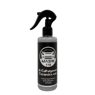 MASW 116 矽碳噴蠟 Si CoPolymers Ceramics wax 增強車色鏡面亮度抗候抗腐蝕 疏水性極強, 1個, 250ml