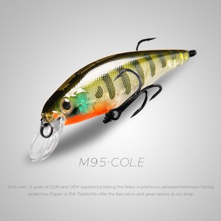 낚시 액세서리 BEARKING Squad Minnow 95mm 14.8g 65mm 6g 텅스텐 웨이트 시스템 SP 미끼 다양한 색상 크랭크 워블러, 95mm-Col.E, 1개