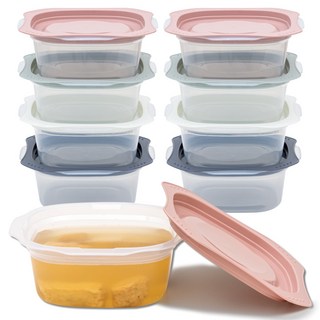 싱글만랩 전자렌지용 국산 냉동밥보관용기 500ml, 500ml x 8개