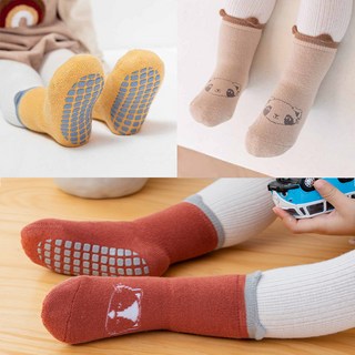 [6종 세트] 남아 여아 겨울 양말 미끄럼방지 논슬립 양말