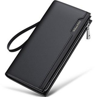 【奧特萊斯】Williampolo 英皇保羅 錢包 男 長款錢包 卡包 真牛皮 新款多卡位手拿包 男士錢包