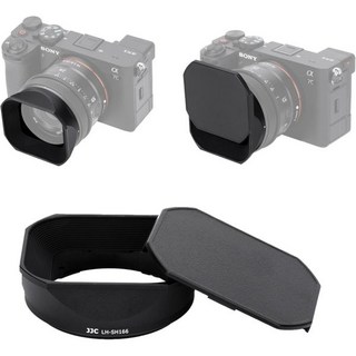 소니 FE 50mm f/2.5G SEL50F25G 40mm SEL40F25G 24mm f/2.8G SEL24F28G 렌즈용 JJC 메탈 스퀘어 렌즈 후드 쉐이드 ALC-S, For Sony FE 24mm F2.8 & FE 40m, 1개