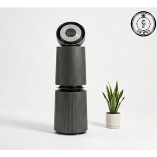 LG전자 퓨리케어 오브제컬렉션 AI+ 360 ̊ 공기청정기 M 필터 114㎡ 방문설치, AS355NGNA, 네이처 그린