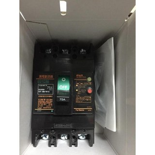 富士 漏電斷路器 EG103B 3P 50A.60A.75A.100A, 1個, 75A