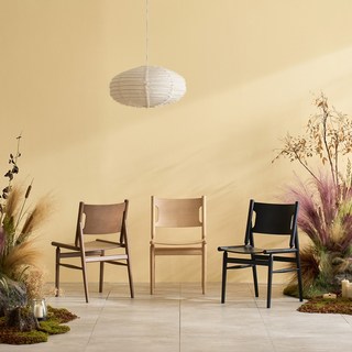 리바트 세계가구 헤스 원목 식탁의자, 블랙, 1개