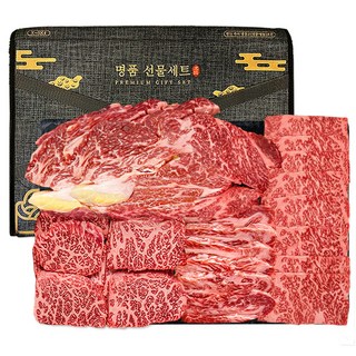 푸드지 마장동 1++ 투뿔 한우 No.9 마스터 세트, 1세트, 1.2kg