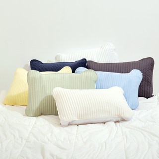 플랫화이트 국내제조 알러지케어 향균 밴딩 베개커버 2p