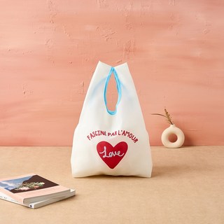 모던하우스 마켓토트 미니 하트 레터 아이보리 FS0625008, 1개