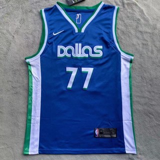 23賽季獨行俠城市版77號球衣 男女學生運動休閒籃球背心, 1個, 東契奇77號XL