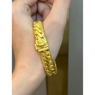 潮流編織黃金手鏈，騰蛇迴紋設計，復古霸氣新中式高級感