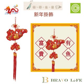 富貴有魚 龍年 春聯吊飾