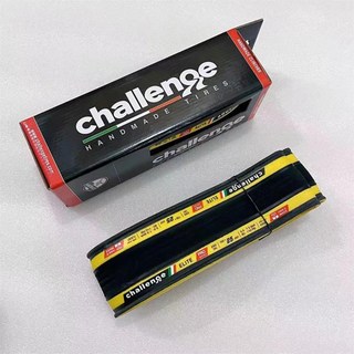 하이브리드 자전거타이어 챌린지 로드 자전거 타이어 700x 25C 260TPI 이탈리아산 700C 사이클링 액세서리, Black-yellow, 700X25C, 1개