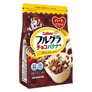 Calbee 卡樂比 富果樂格蘭諾拉麥片 香蕉巧克力風味, 1包, 550g
