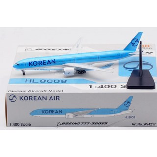 AV 1/400 HL8008 韓國國際航空 Boeing 777-300ER 合金模型 AV4217, 1個
