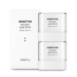 SAM'U 口袋防曬棒 SPF50 PA++++ 輕巧便攜 清爽控油 敏感肌適用, 20g, 1個