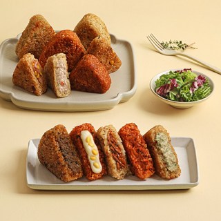 [다신샵] 저당식단 오늘은현미주먹밥 10종 혼합 세트, 1kg, 1세트