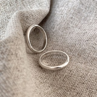 실버99.9% 엥게이지 3mm 순은반지 커플 은반지 (사이즈 1호-30호)