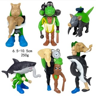 이탈리아 Brainrot 귀여운 피규어 세트 Tung Sahur Tralalero Tralala 만화 그림 장난감 Kawaii 장식 크리스마스 선물, 6pcs set style 24