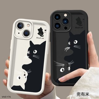 萌萌貓咪防摔手機殼 適用VIVO Y76 Y72 Y52 Y55 Y21 Y20S Y16 Y17S Y12 Y50