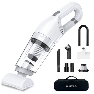 휴렉스S 제트클린 차량용 무선 미니 핸디 청소기, 화이트